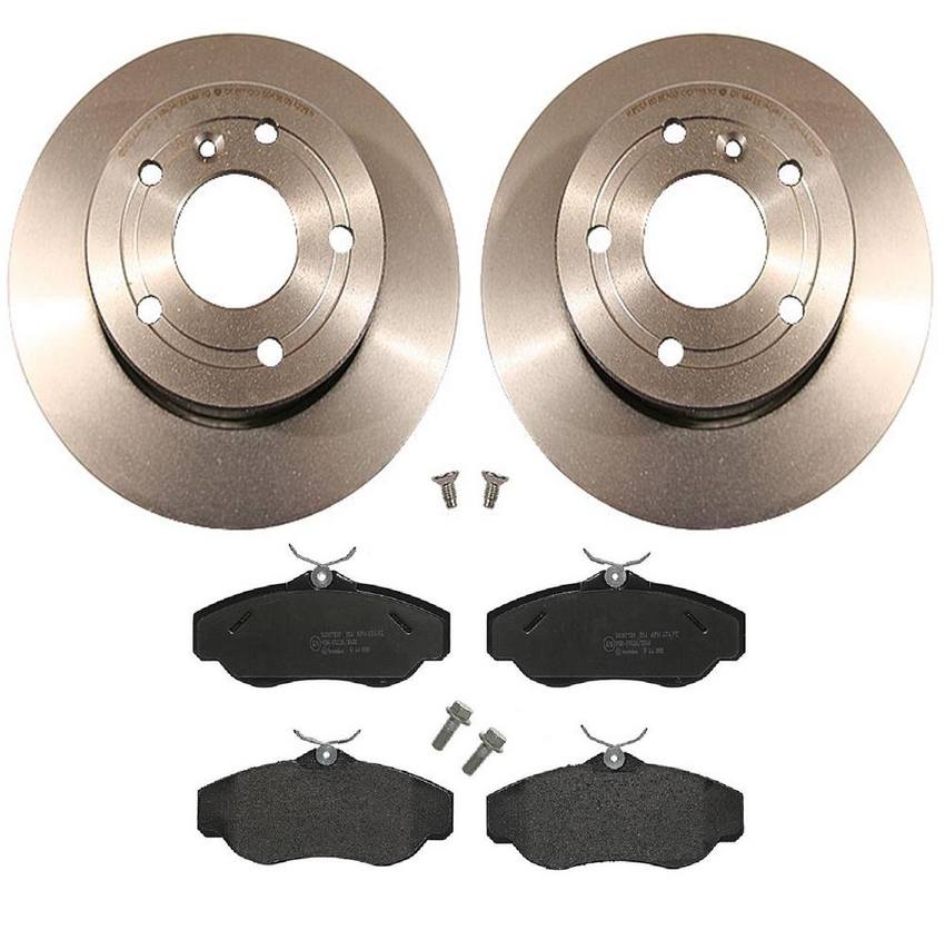 Brembo Brake Pads and Rotors Kit Front (297mm) (LowMet) Brembo